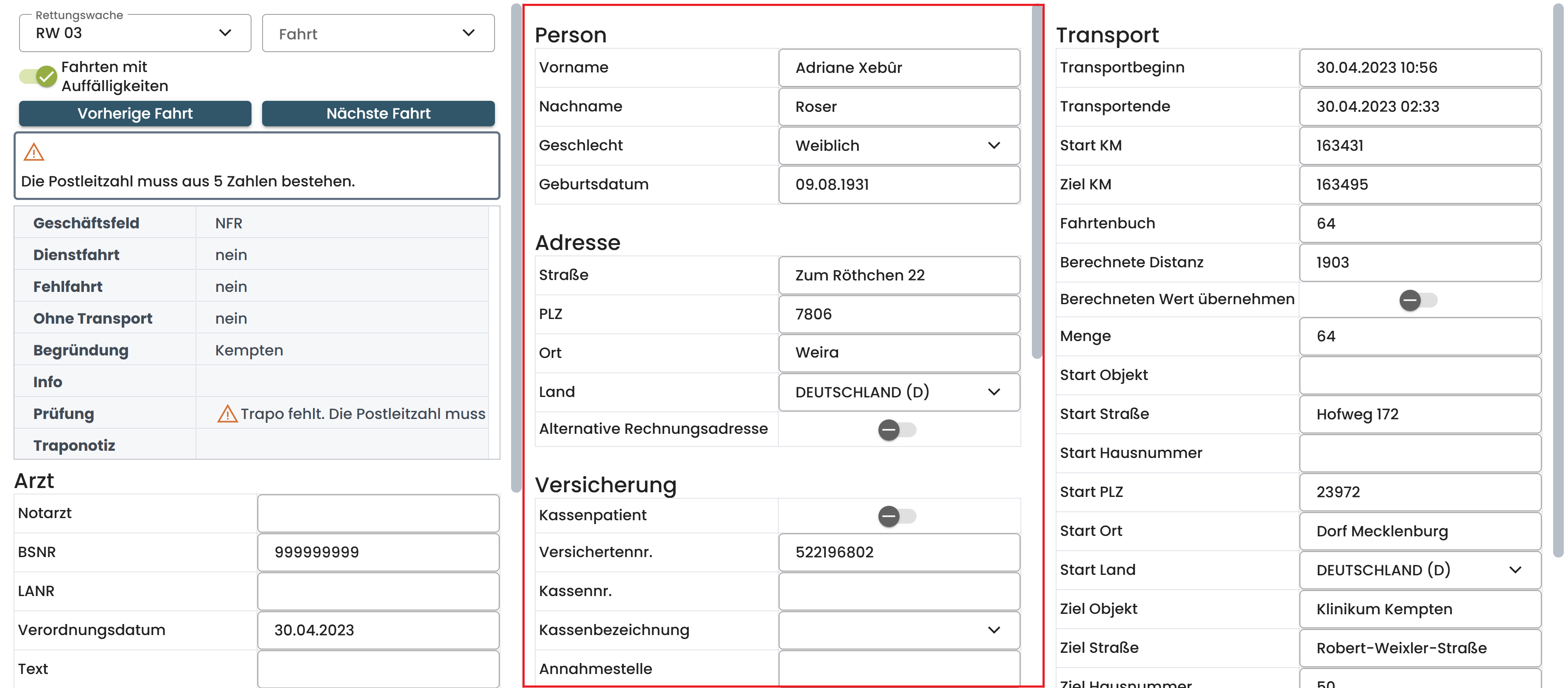 mittlere Spalte mittlere Spalte