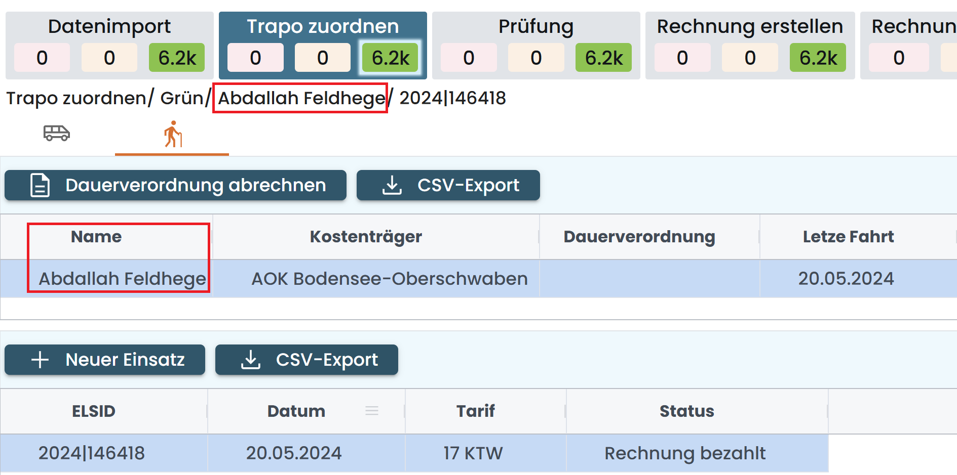 Patientenname Patientenname