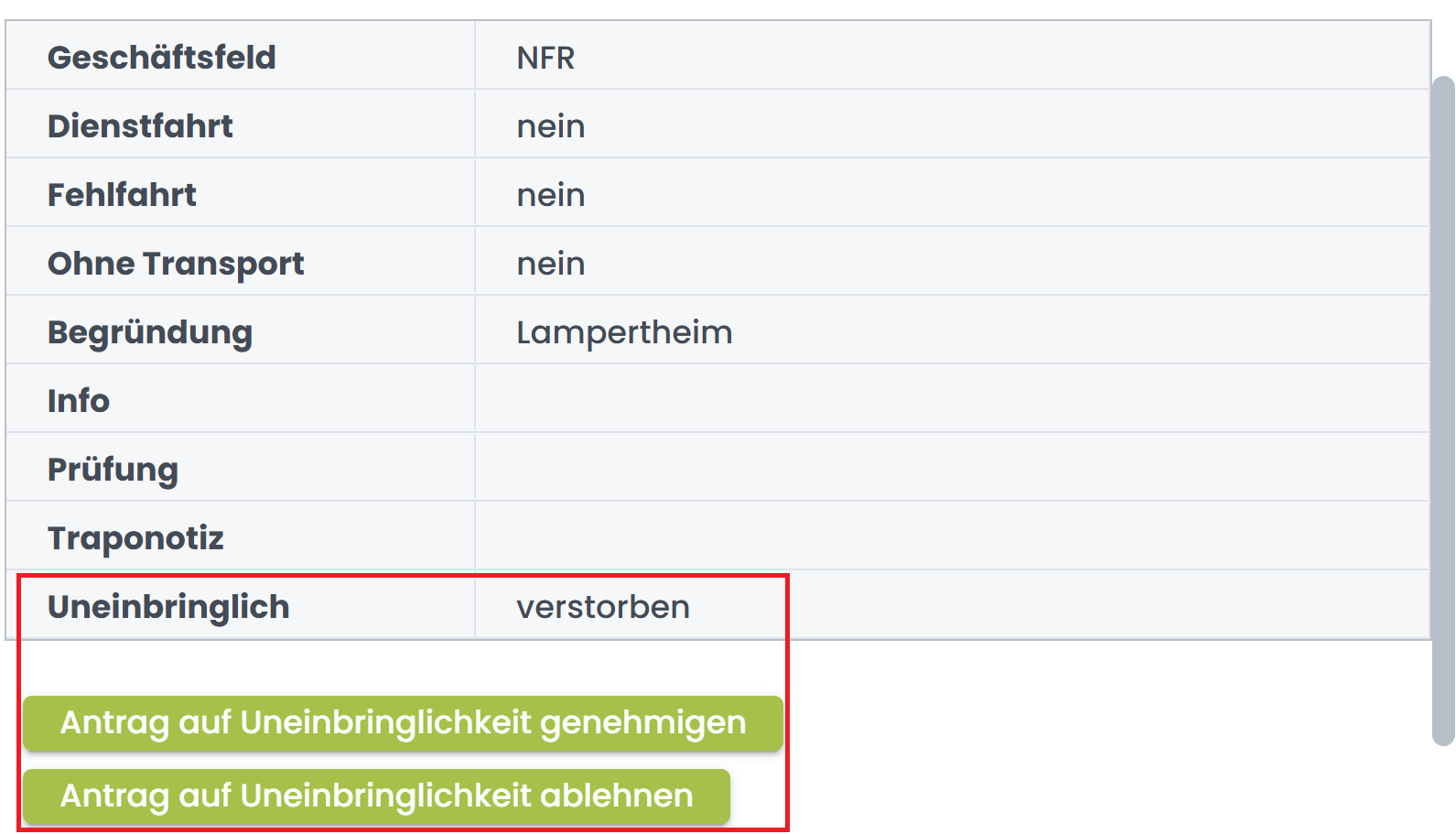 Uneinbrinlich-Aktionen Uneinbrinlich-Aktionen