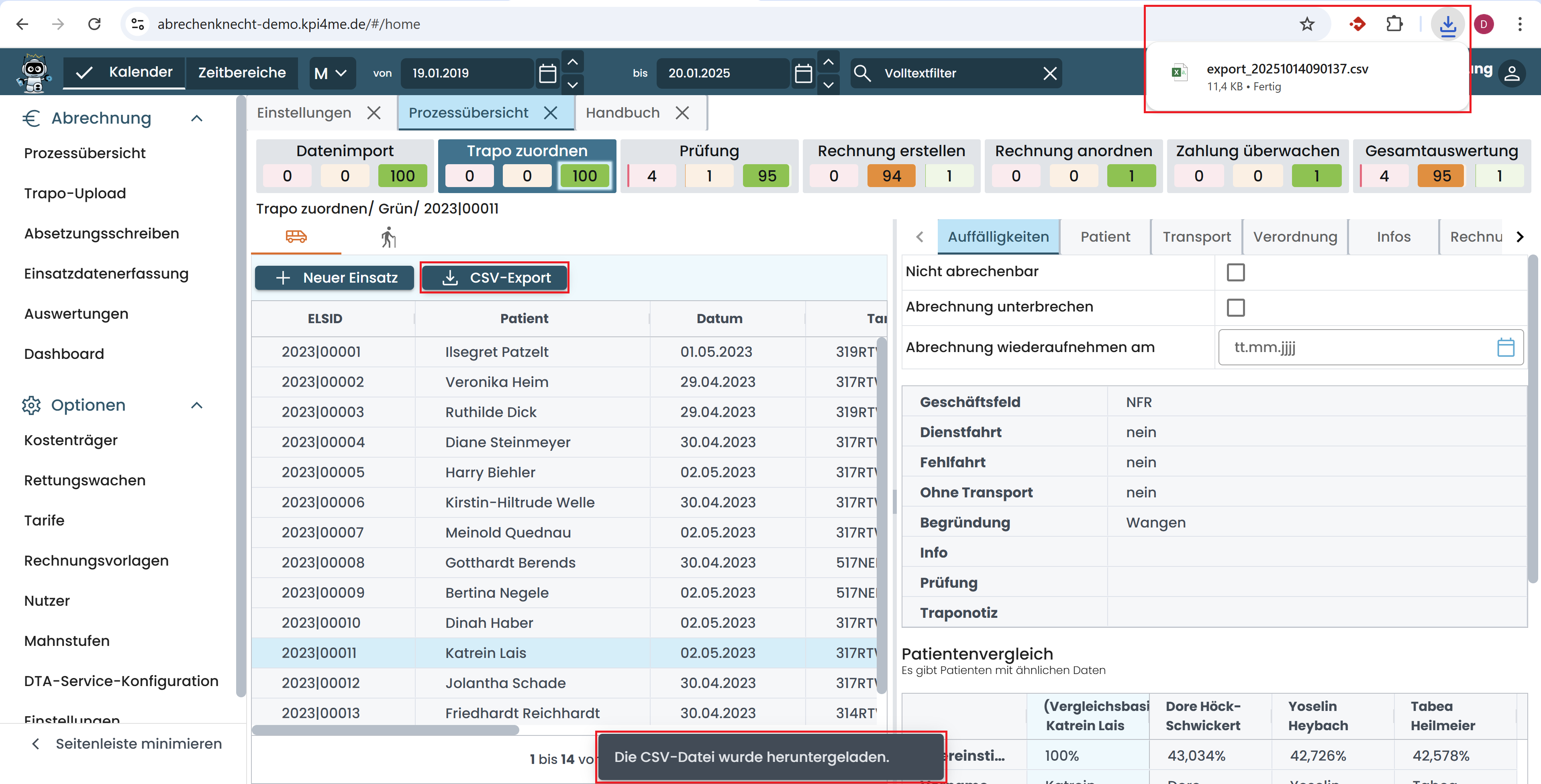 CSV-Export CSV-Export