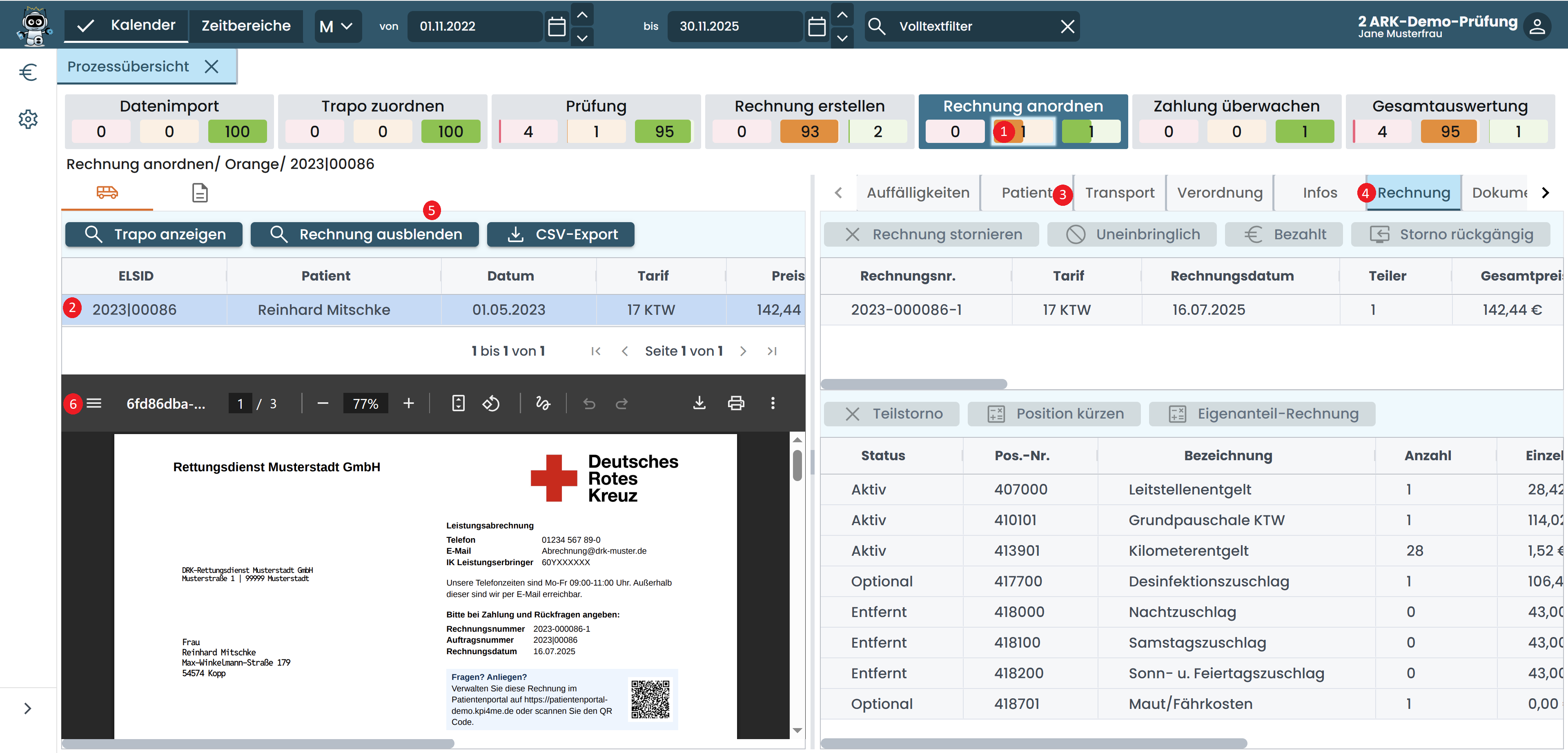 Rechnung überprüfen