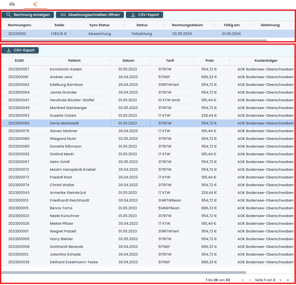 gefilterte Tabellen gefilterte Tabellen