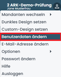 Nutzerdaten Nutzerdaten